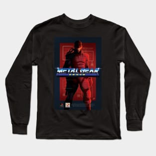 Original Metal Gear Solid "Snake" Retro Poster Long Sleeve T-Shirt